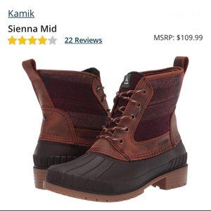 Kamik Women’s Sienna Mid Duck Boots Size 6